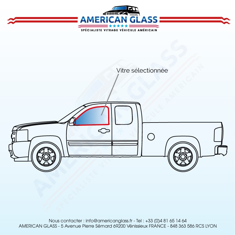 Chevrolet Silverado Extended Cab 2007 2014 Vitre Porti 200 Re