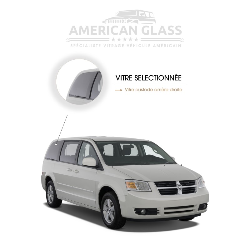 VITRE CUSTODE ARRIÈRE DROITE DODGE CARAVAN 2008-2019