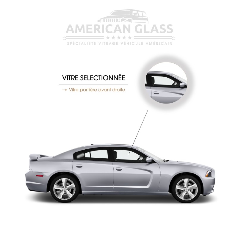 VITRE PORTIÈRE AVANT DROITE DODGE CHARGER 2011-2014