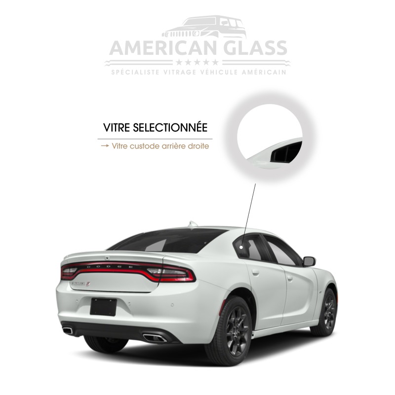 VITRE CUSTODE PORTIÈRE ARRIÈRE DROITE DODGE CHARGER 2015-2024