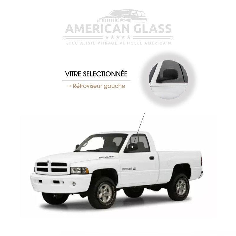 RÉTROVISEUR GAUCHE EN PLASTIQUE DODGE RAM 1500 1997-2001