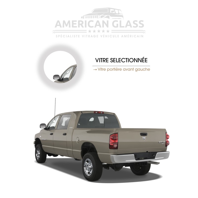 VITRE PORTIÈRE AVANT GAUCHE DODGE RAM 1500 2006-2008