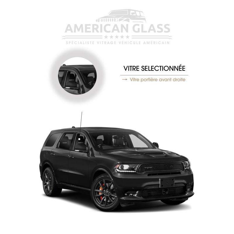 VITRE PORTIÈRE AVANT DROITE DODGE DURANGO 2015-2024