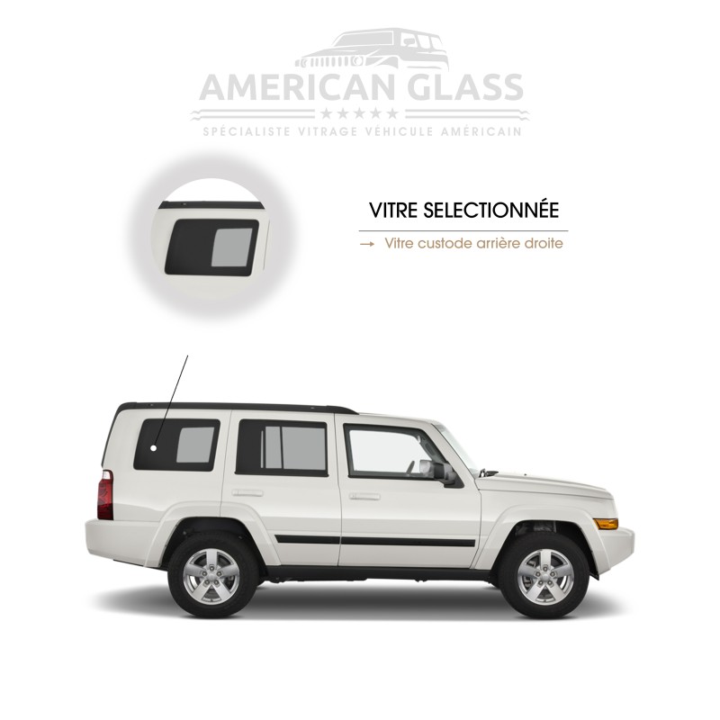 VITRE CUSTODE ARRIÈRE DROITE JEEP COMMANDER 2006-2010