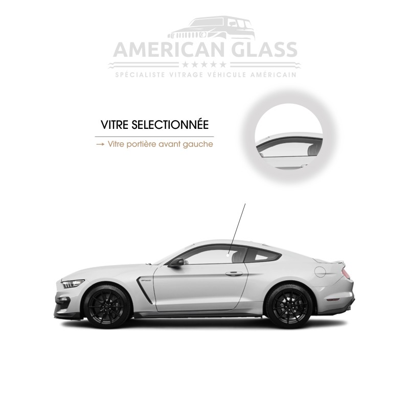 VITRE PORTIÈRE AVANT GAUCHE FORD MUSTANG 2015-2023