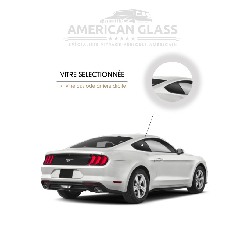 VITRE CUSTODE ARRIÈRE DROITE FORD MUSTANG 2015-2023