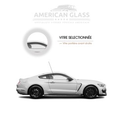 VITRE PORTIÈRE AVANT DROITE FORD MUSTANG 2015-2023