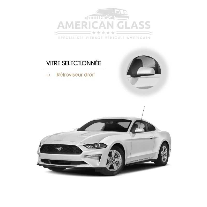 RÉTROVISEUR DROIT PLASTIQUE FORD MUSTANG 2015-2023