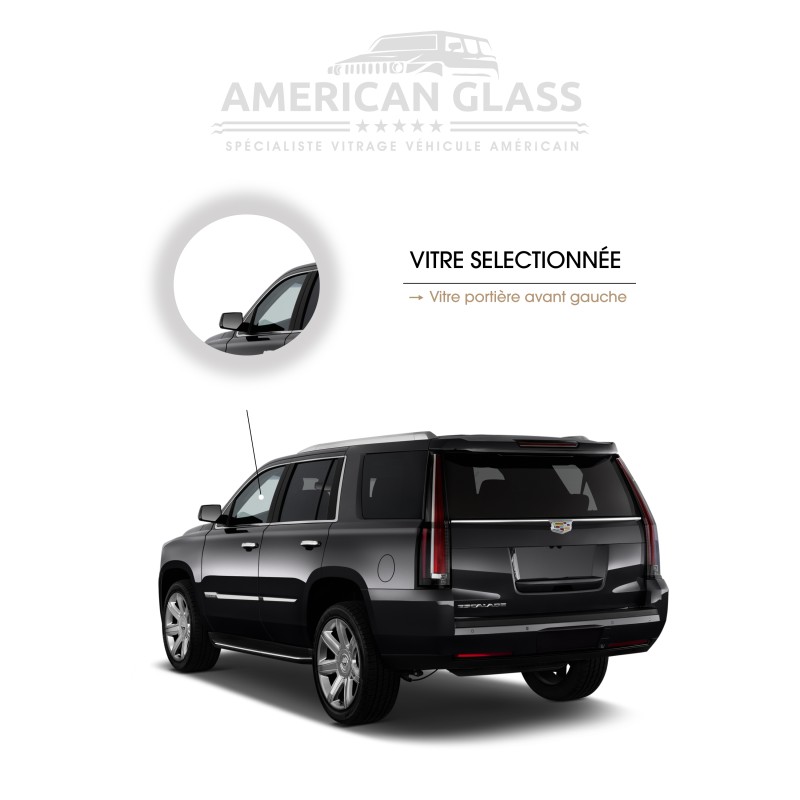 VITRE PORTIÈRE AVANT GAUCHE CADILLAC ESCALADE 2015-2020