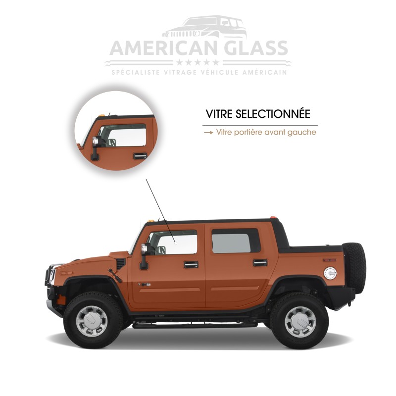 VITRE PORTIÈRE AVANT GAUCHE HUMMER H2 SUT 2005-2009