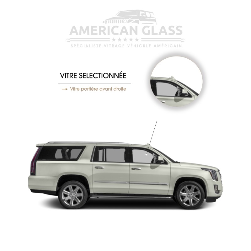 VITRE PORTIÈRE AVANT DROITE CADILLAC ESCALADE ESV 2015-2020