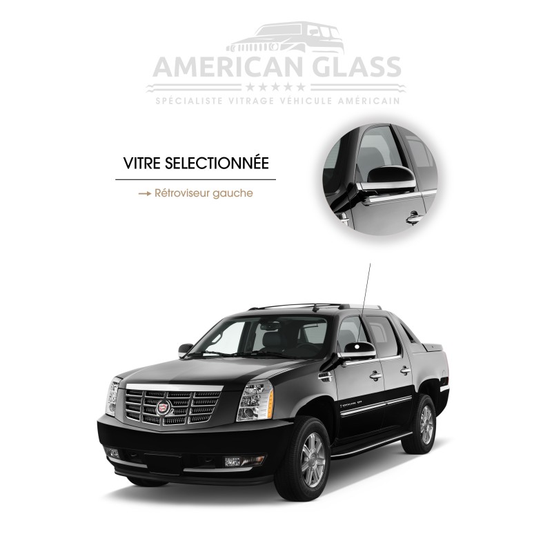 RÉTROVISEUR GAUCHE EN PLASTIQUE NOIR CADILLAC ESCALADE EXT 2007-2014