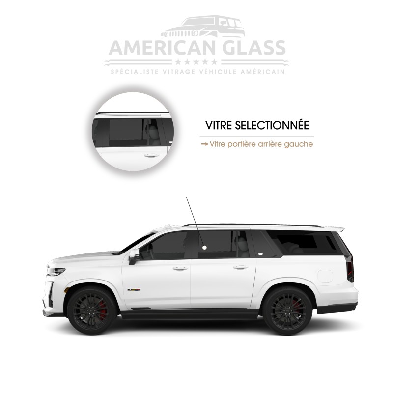 VITRE PORTIÈRE ARRIÈRE GAUCHE CADILLAC ESCALADE ESV 2021-2024