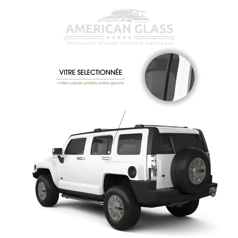 VITRE CUSTODE PORTIÈRE ARRIÈRE GAUCHE HUMMER H3 2006-2010