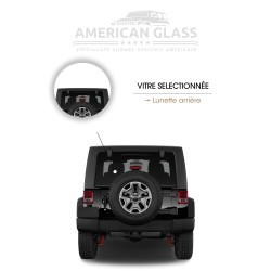 LUNETTE ARRIÈRE JEEP WRANGLER 3 PORTES 2007-2018