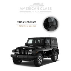 RÉTROVISEUR GAUCHE PLASTIQUE JEEP WRANGLER 3 PORTES 2007-2018