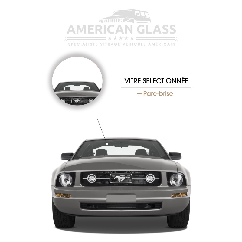 PARE-BRISE FORD MUSTANG CABRIOLET 2005-2009