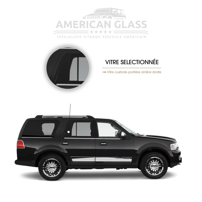 VITRE CUSTODE PORTIÈRE ARRIÈRE DROITE LINCOLN NAVIGATOR 2007-2013