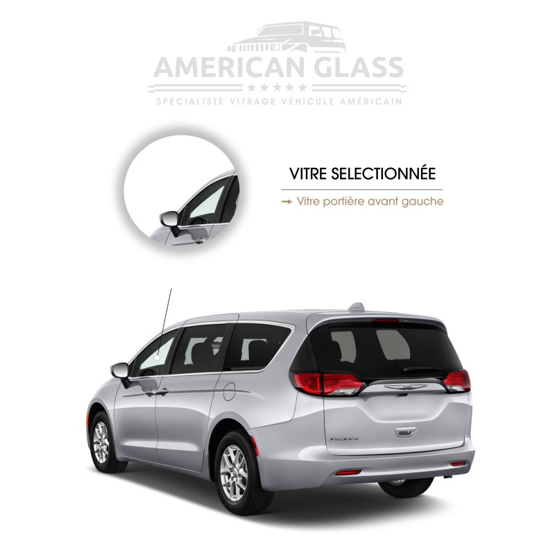 VITRE PORTIÈRE AVANT GAUCHE CHRYSLER PACIFICA 2016-2021