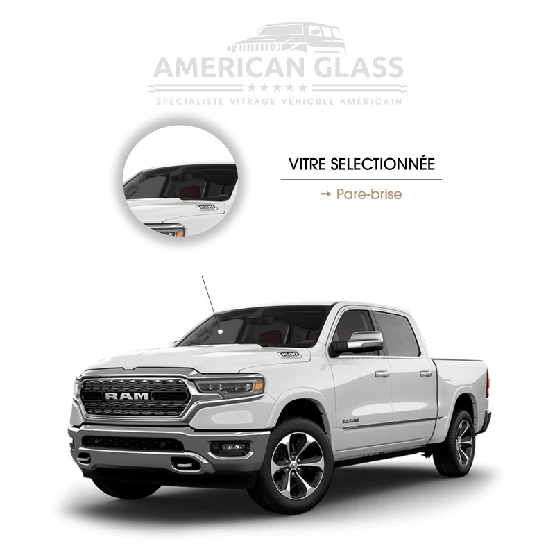 Pare-brise Dodge RAM 1500 2019-2023