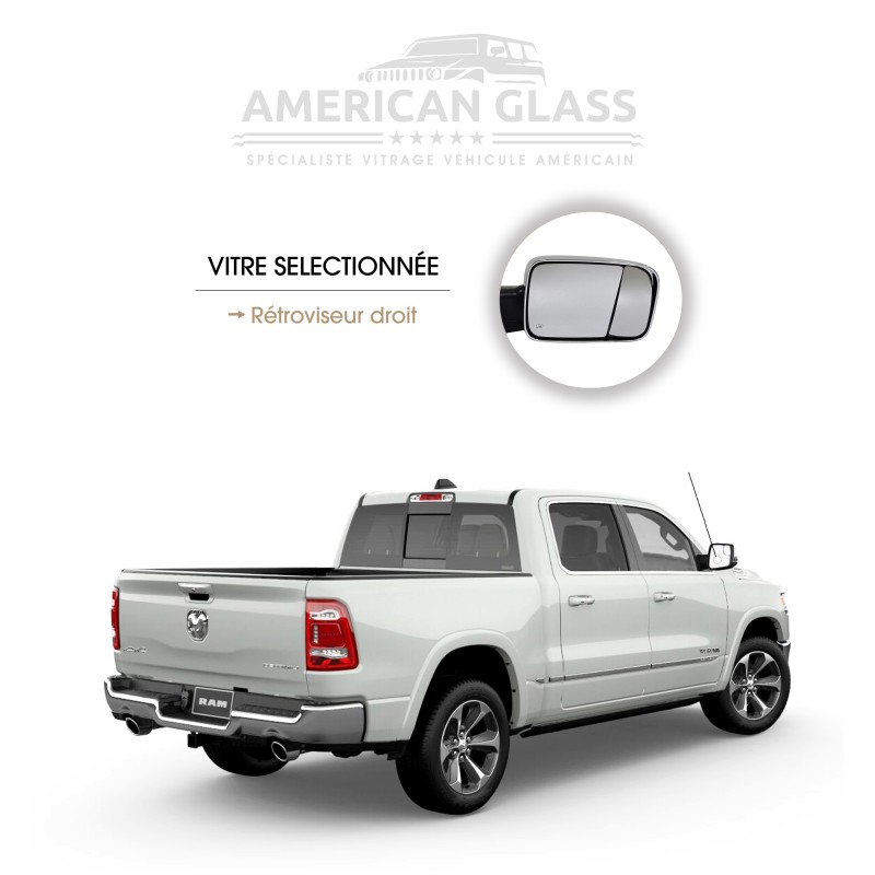 RÉTROVISEUR DROIT - PLASTIQUE DODGE RAM 1500 2019-2023