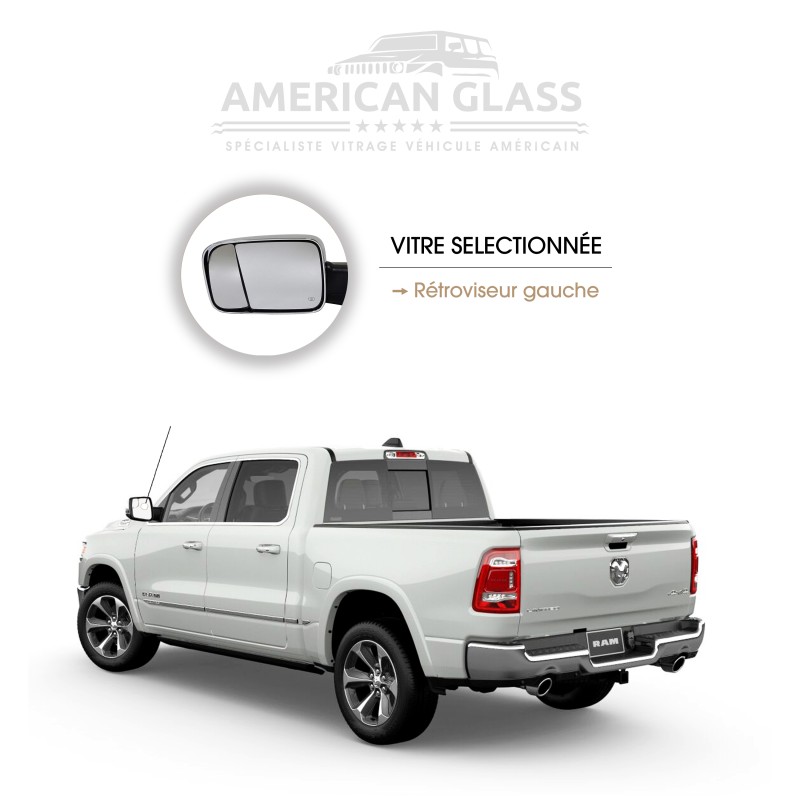 RÉTROVISEUR GAUCHE EN PLASTIQUE DODGE RAM 1500 2019-2023