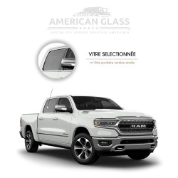 VITRE PORTIÈRE ARRIÈRE DROITE QUAD CAB DODGE RAM 1500 2019-2023