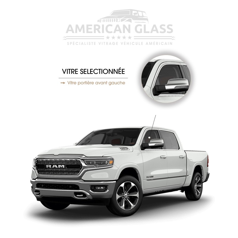 VITRE PORTIÈRE AVANT GAUCHE DODGE RAM 1500 2019-2023