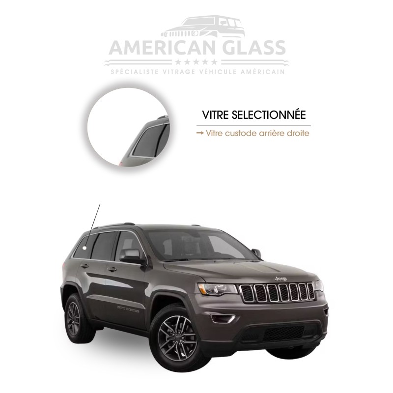 VITRE CUSTODE ARRIÈRE DROITE JEEP GRAND CHEROKEE 2016-2019