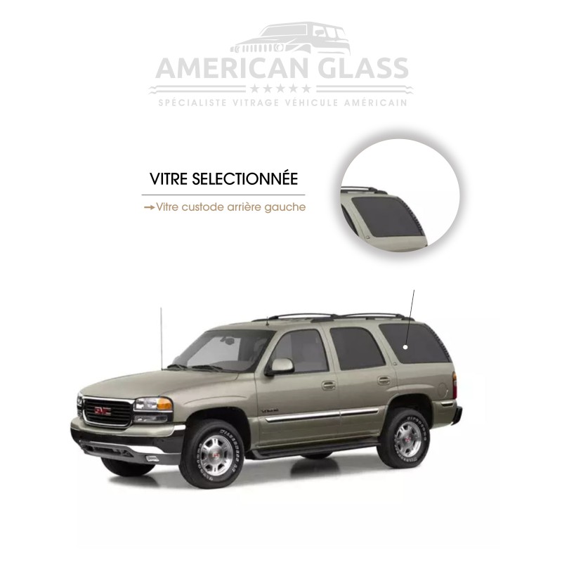 VITRE CUSTODE ARRIÈRE GAUCHE GMC YUKON 1998-2002