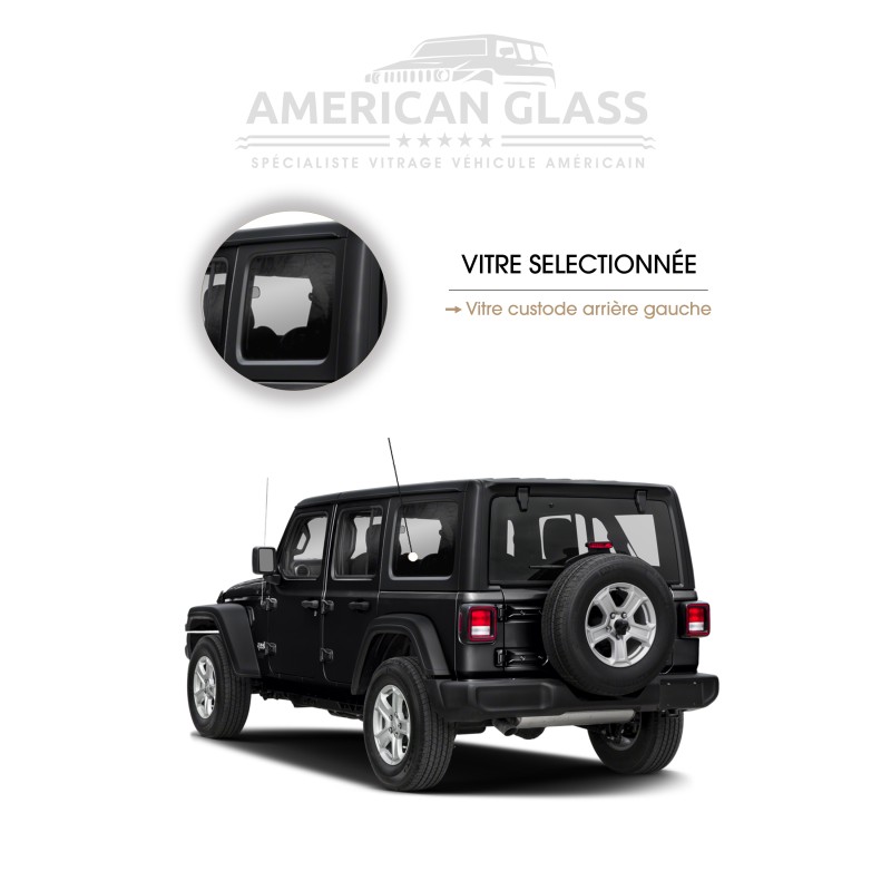 VITRE CUSTODE ARRIÈRE GAUCHE JEEP WRANGLER 5 PORTES 2007-2018