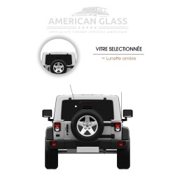 LUNETTE ARRIÈRE JEEP WRANGLER RUBICON HARDTOP 2018-2023