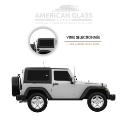 VITRE CUSTODE ARRIÈRE DROITE JEEP WRANGLER RUBICON HARDTOP 2018-2023