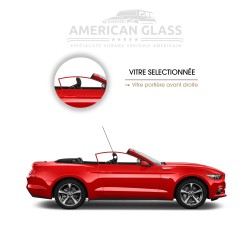 VITRE PORTIÈRE AVANT DROITE MUSTANG CABRIOLET 2015-2023