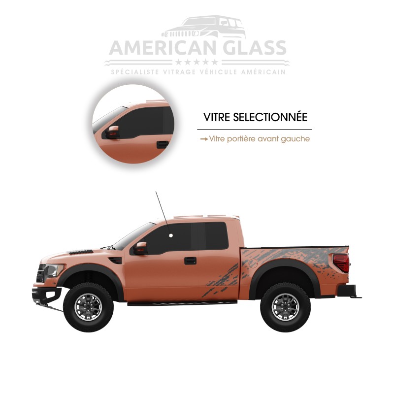 VITRE PORTIÈRE AVANT GAUCHE FORD F-150 SVT RAPTOR 2010-2015