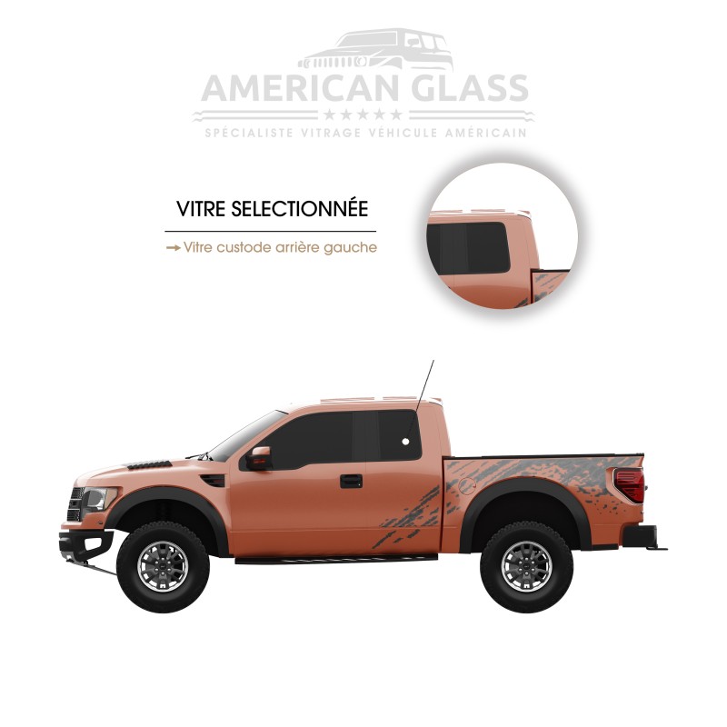 VITRE CUSTODE ARRIÈRE GAUCHE FORD F-150 SVT RAPTOR 2010-2015