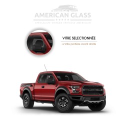 VITRE PORTIÈRE AVANT DROITE F-150 RAPTOR 2016-2021