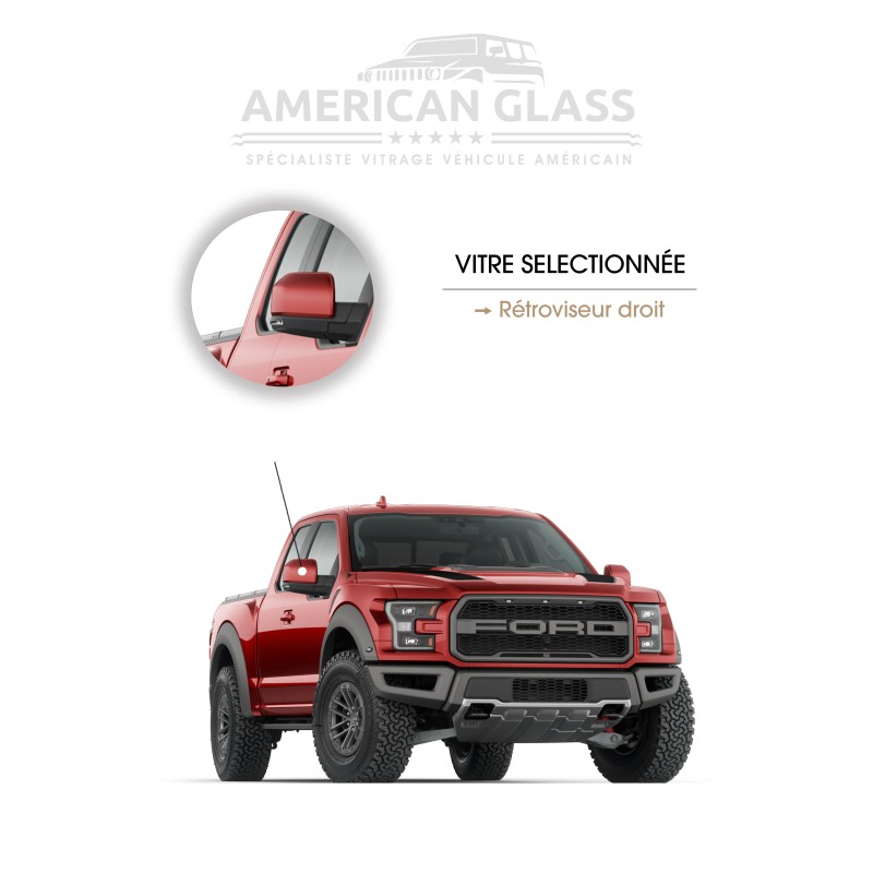 RÉTROVISEUR DROIT PLASTIQUE F-150 RAPTOR 2016-2021