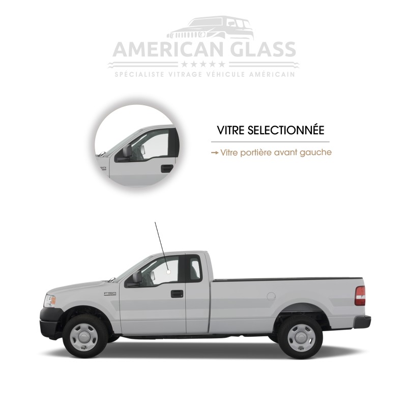 VITRE PORTIÈRE AVANT GAUCHE FORD F-150 SUPER CAB 2004-2008