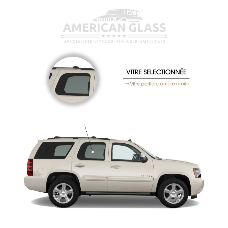 VITRE PORTIÈRE ARRIÈRE DROITE CHEVROLET TAHOE 2007-2014