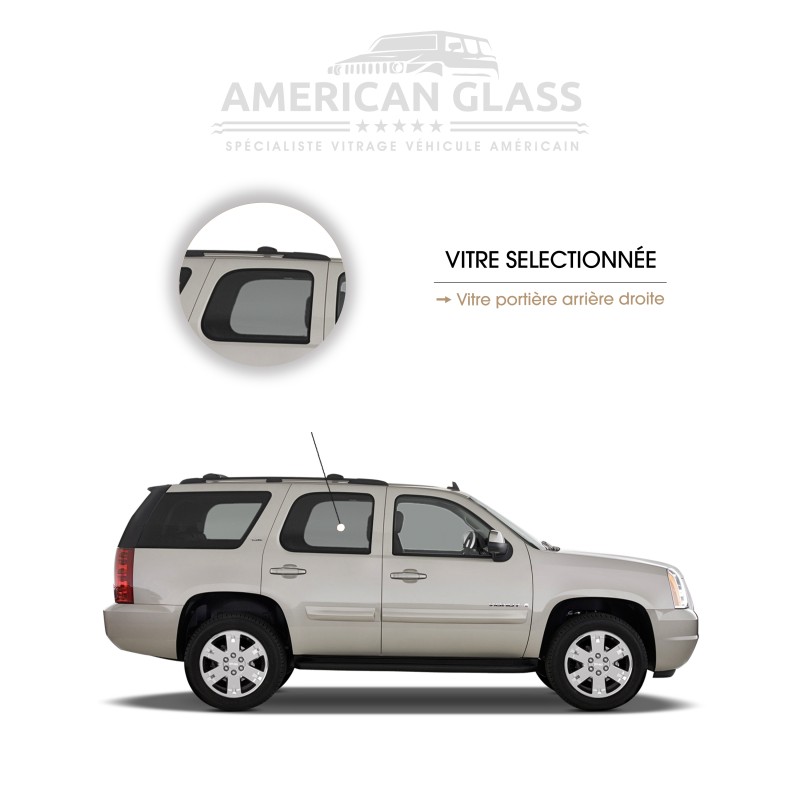 VITRE PORTIÈRE ARRIÈRE DROITE GMC YUKON 2007-2014