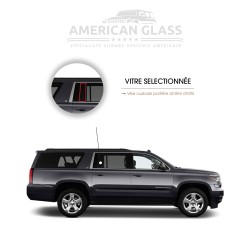 VITRE CUSTODE PORTIÈRE ARRIÈRE DROITE GMC YUKON XL 2015-2019