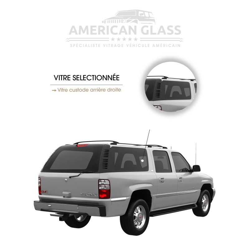 VITRE CUSTODE ARRIÈRE DROITE GMC YUKON XL 1998-2002