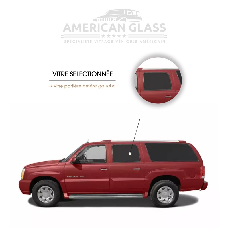 VITRE PORTIÈRE ARRIÈRE GAUCHE CADILLAC ESCALADE ESV 2001-2002