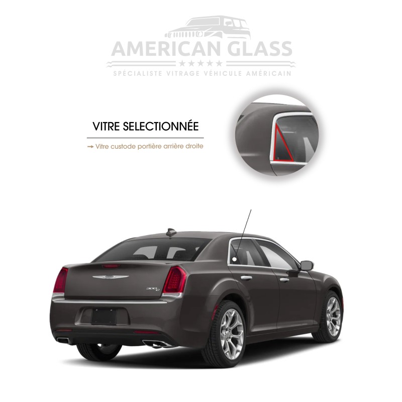 VITRE CUSTODE PORTIÈRE ARRIÈRE DROITE CHRYSLER 300C 2011-2018