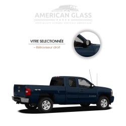 RÉTROVISEUR DROIT EN PLASTIQUE CHEVROLET SILVERADO EXTENDED CAB 2007-2014