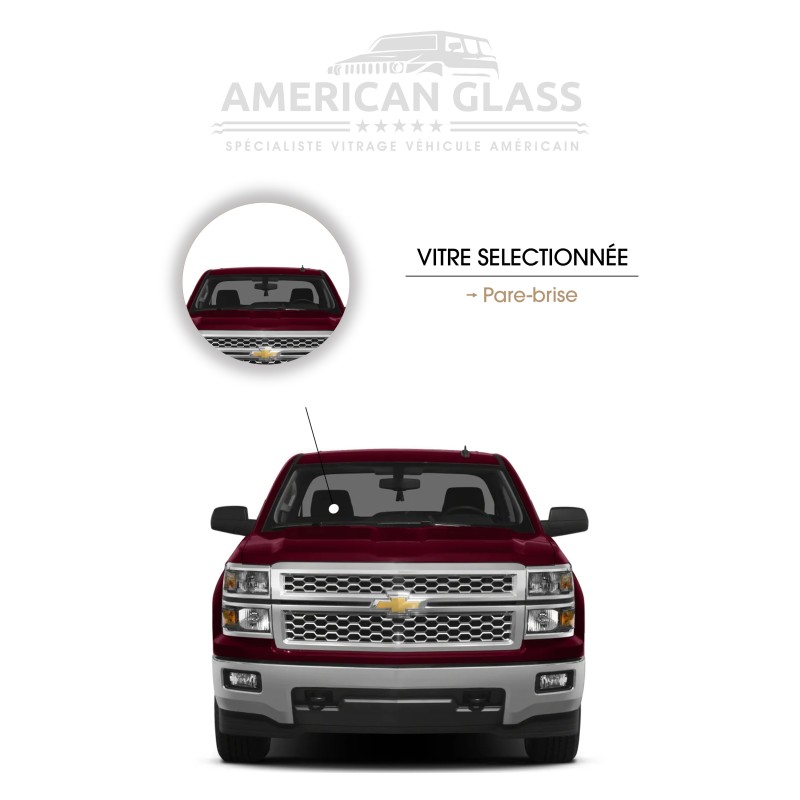 PARE-BRISE CHEVROLET SILVERADO DOUBLE CAB 2014-2016