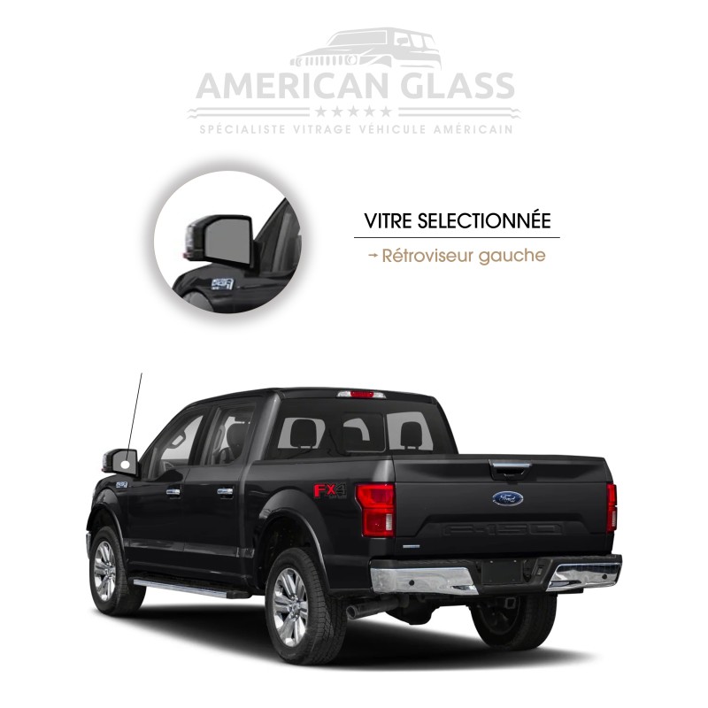 RÉTROVISEUR GAUCHE EN PLASTIQUE FORD F-150 CREW CAB 2015-2020