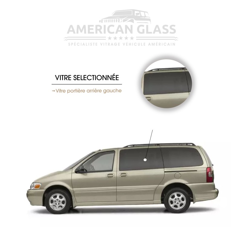 VITRE PORTIÈRE ARRIÈRE GAUCHE CHEVROLET TRANSPORT 1997-2002