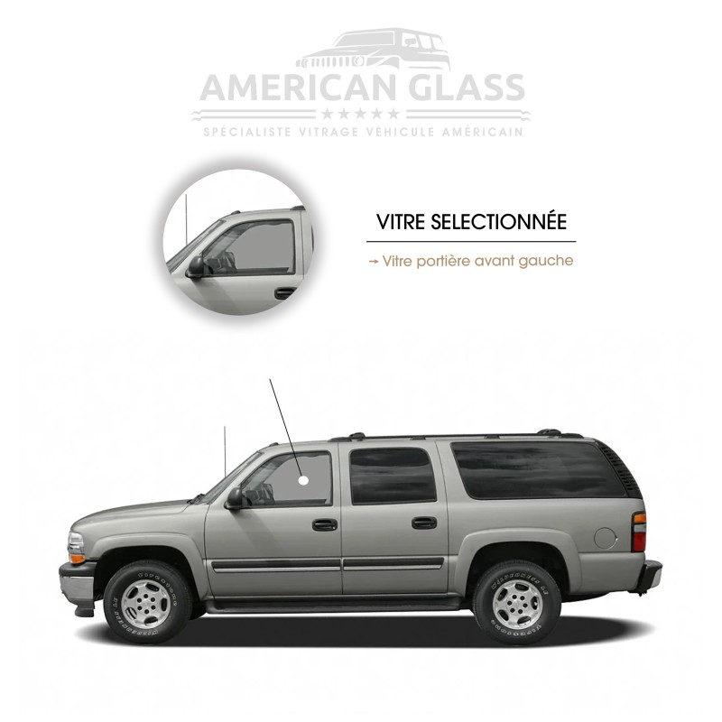 VITRE PORTIÈRE AVANT GAUCHE CHEVROLET SUBURBAN 2003-2006